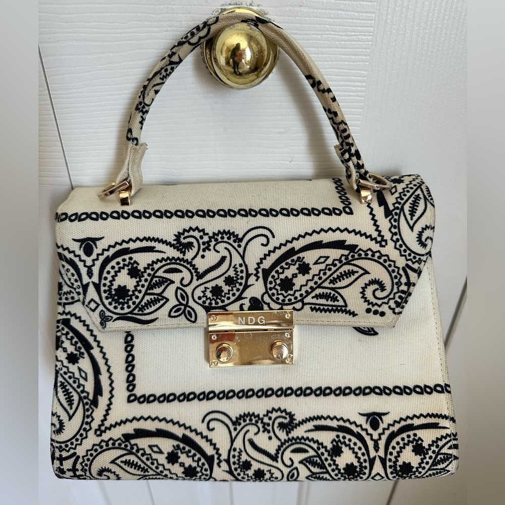 NDG Paris Le paisley mini top handle crossbody bag